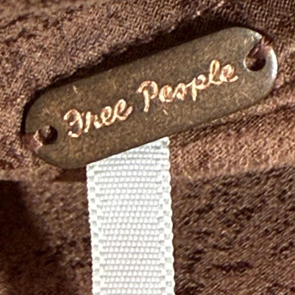 Free people faux suede leather print women’s micro mini skirt size 0 NWOT - Picture 9 of 11